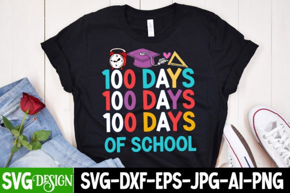 100 Days of School SVG Graphics