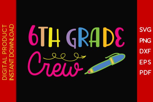 6th Grade Crew: Graphics and Crafts for Back to School