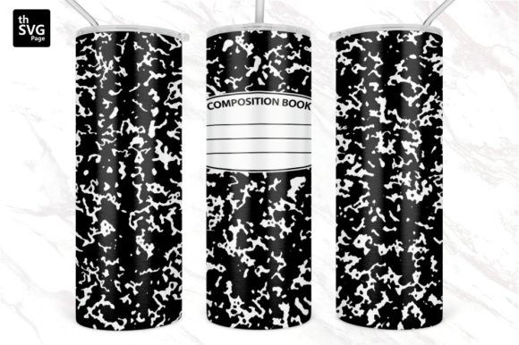 Composition Book Tumbler Sublimation