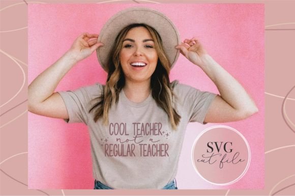 Cool Teacher SVG for Graphics and T-Shirt Designs