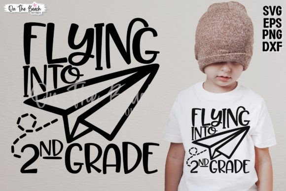Flying into 2nd Grade SVG PNG Second