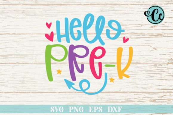 Hello PreK Svg Cut Files: Graphics and Crafts for Branding