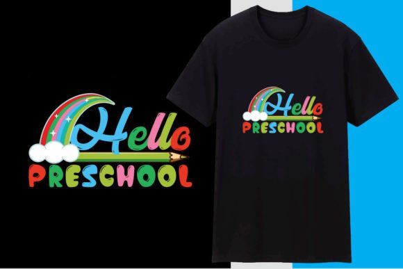 Hello Preschool T Shirt Design Graphics