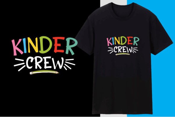 Kinder Crew School T Shirt Design: Graphics & T-Shirt Designs