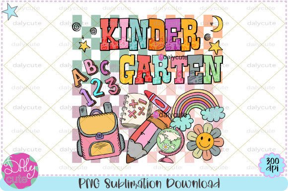 Kindergarten Retro Teacher Back to Schoo Graphics