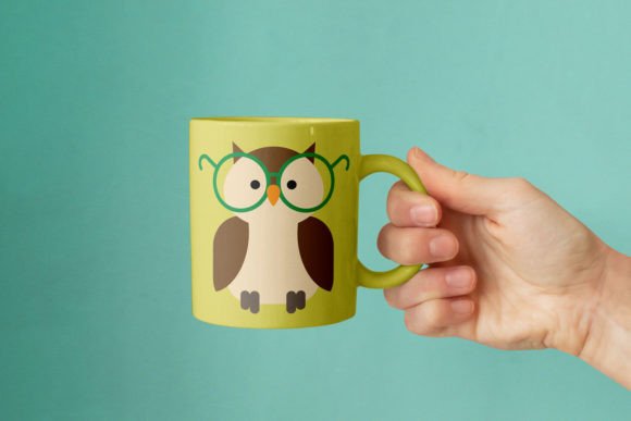 Owl with Glasses SVG: Graphics and Crafts Magic