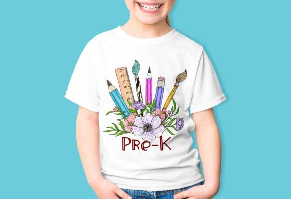 Pre-k School Sublimation Graphics for T-Shirt Designs