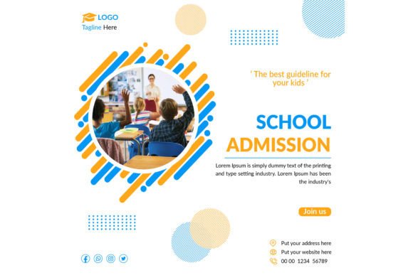 School Admission Social Media Post