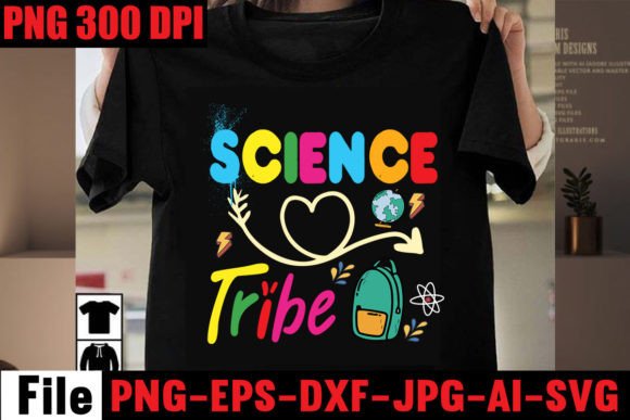 Science Tribe: Graphics for T-Shirt Designs