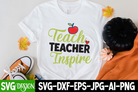Teach Teacher Inspire SVG Design Graphics