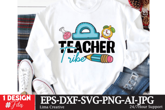 Teachere Tribe Design: Graphics for T-Shirt Designs