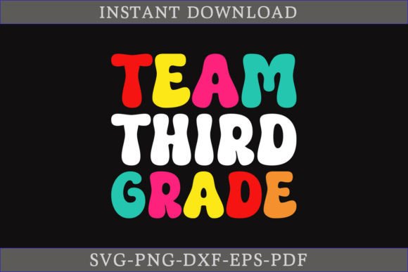 Team Third Grade T-shirt Design: Graphics for Branding and Marketing